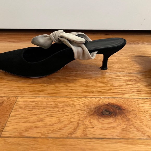 M.GE Black and Cream Mules - Picture 6 of 8